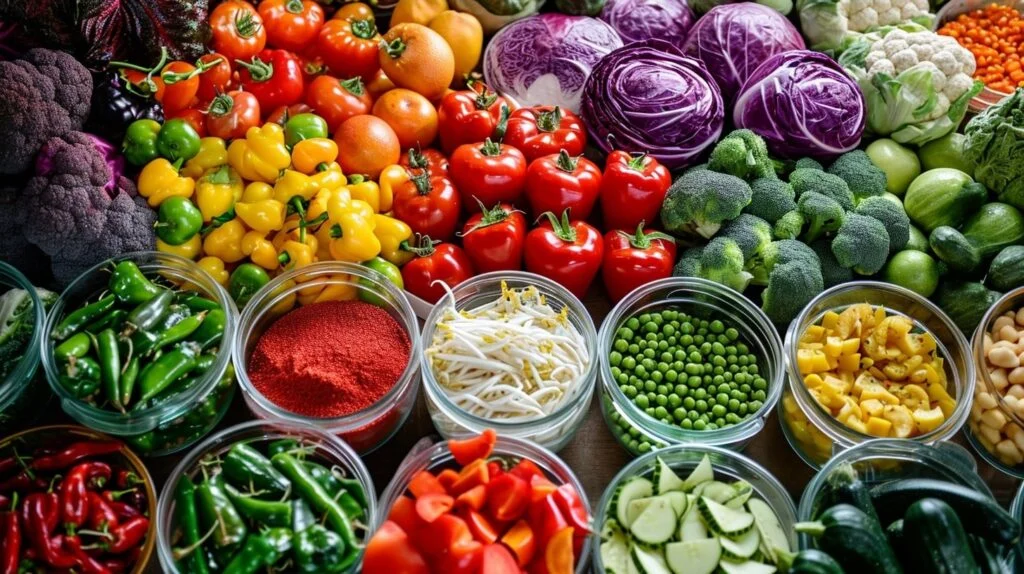 Essen Sie mehr Obst und Gemüse 2 Integrieren Sie eine Vielzahl von Obst und Gemüse in Ihre Ernährung, da sie reich an essentiellen Nährstoffen und Ballaststoffen sind.