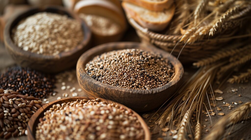 Wybieraj pełne ziarno. Produkty pełnoziarniste oferują bardziej zrównoważoną gamę składników odżywczych