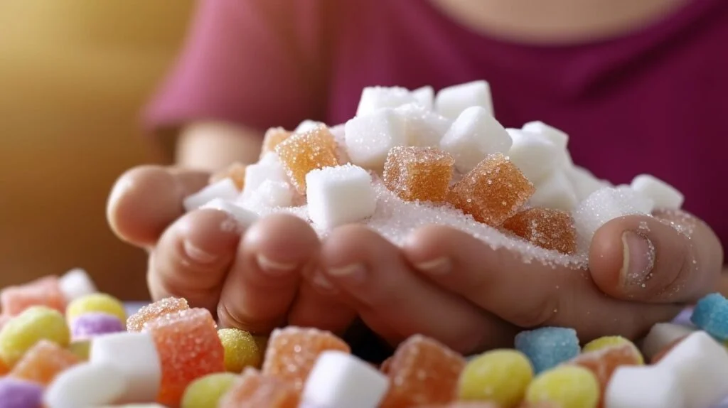 Limit sugar intake 7 Limit sugar intake in sugary beverages, sweets, and processed foods with high sugar
