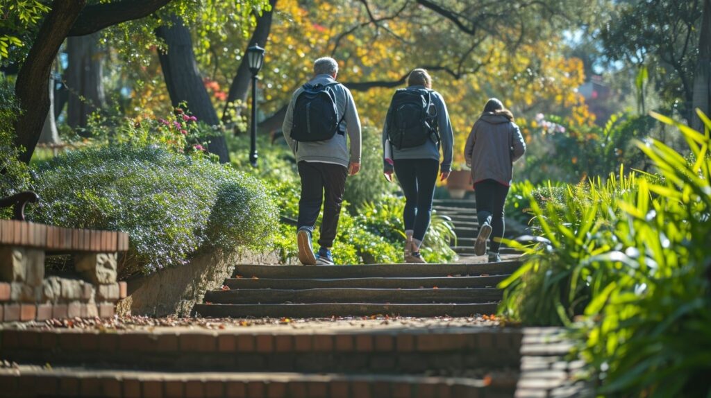 Simple activities like taking the stairs, walking during breaks, and doing household chores